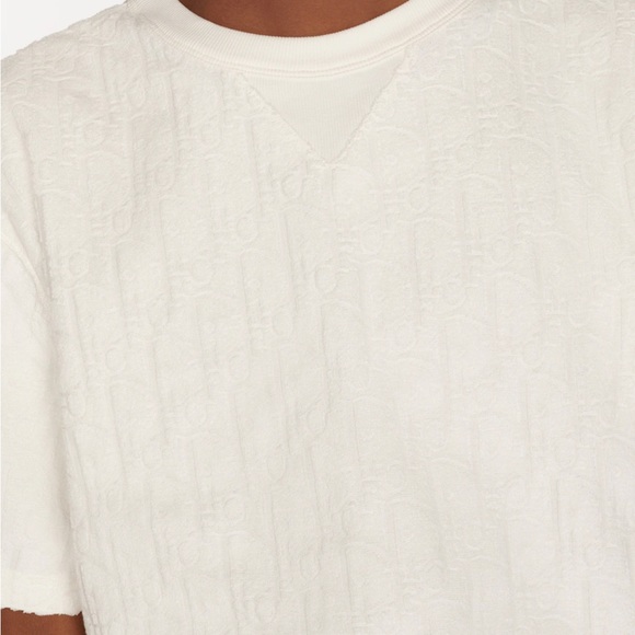 DIOR OBLIQUE T-SHIRT, RELAXED FIT
Off-White Terry Cotton Jacquard - Picture 5 of 7
